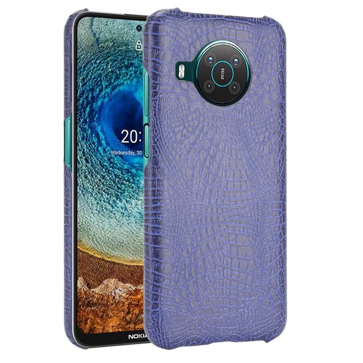 Shockproof Crocodile Texture PC + PU Case, For Xiaomi Redmi K40 / K40 Pro / Poco F3, For Nokia X10 / X20, For Xiaomi Mi 11 Ultra