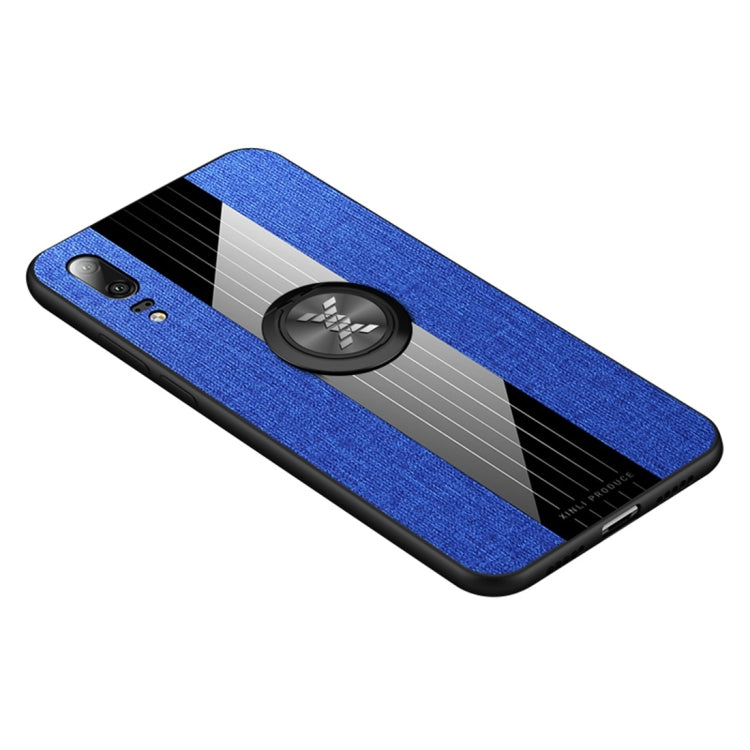 XINLI Stitching Cloth Textue Shockproof TPU Protective Case with Ring Holder, For Huawei nova 4e, For Huawei nova 5, For Huawei nova 5i, For Huawei nova 5i Pro, For Huawei P20, For Huawei P20 lite