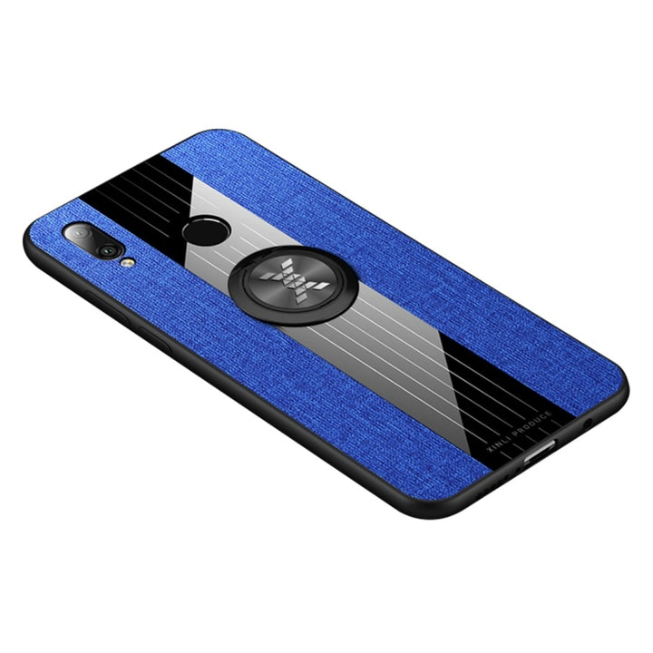 XINLI Stitching Cloth Textue Shockproof TPU Protective Case with Ring Holder, For Huawei nova 4e, For Huawei nova 5, For Huawei nova 5i, For Huawei nova 5i Pro, For Huawei P20, For Huawei P20 lite