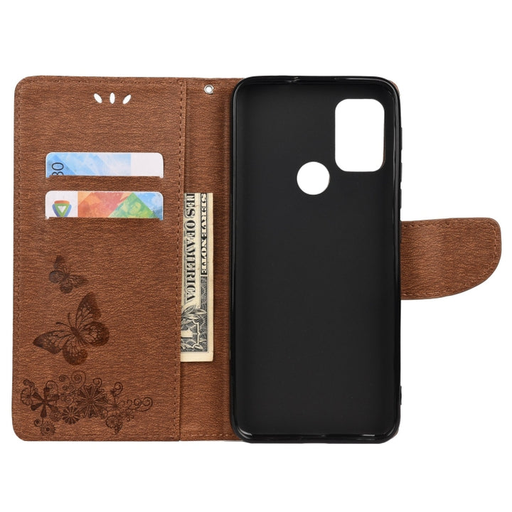 Butterflies Embossing Horizontal Flip Leather Case with Holder & Card Slots & Wallet, For Motorola Moto G30, For Nokia 5.4, For Xiaomi Redmi Note 10 Pro, For Xiaomi Redmi Note 10 5G