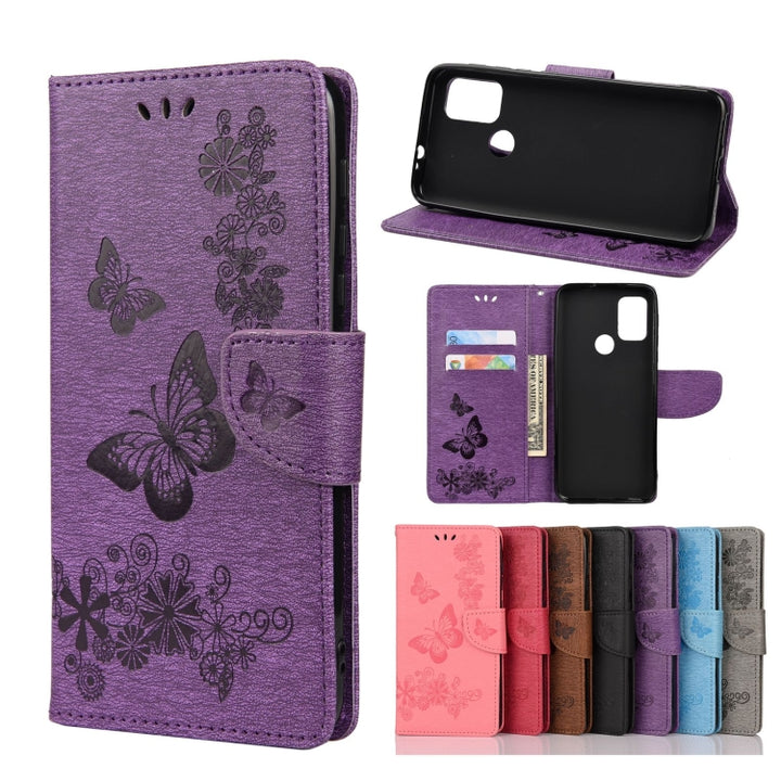 Butterflies Embossing Horizontal Flip Leather Case with Holder & Card Slots & Wallet, For Motorola Moto G30, For Nokia 5.4, For Xiaomi Redmi Note 10 Pro, For Xiaomi Redmi Note 10 5G