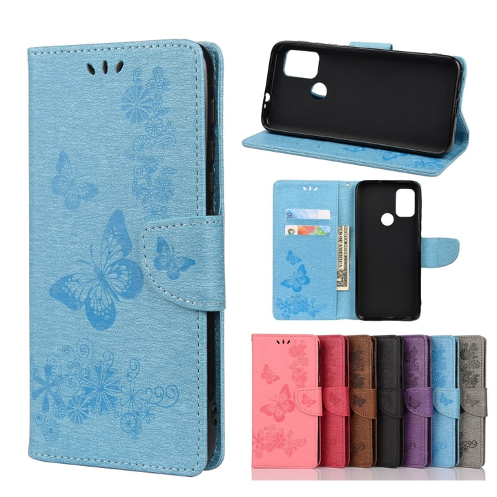 Butterflies Embossing Horizontal Flip Leather Case with Holder & Card Slots & Wallet, For Motorola Moto G30, For Nokia 5.4, For Xiaomi Redmi Note 10 Pro, For Xiaomi Redmi Note 10 5G