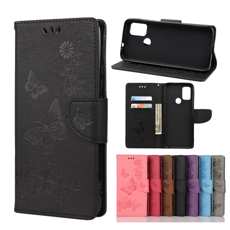 Butterflies Embossing Horizontal Flip Leather Case with Holder & Card Slots & Wallet, For Motorola Moto G30, For Nokia 5.4, For Xiaomi Redmi Note 10 Pro, For Xiaomi Redmi Note 10 5G