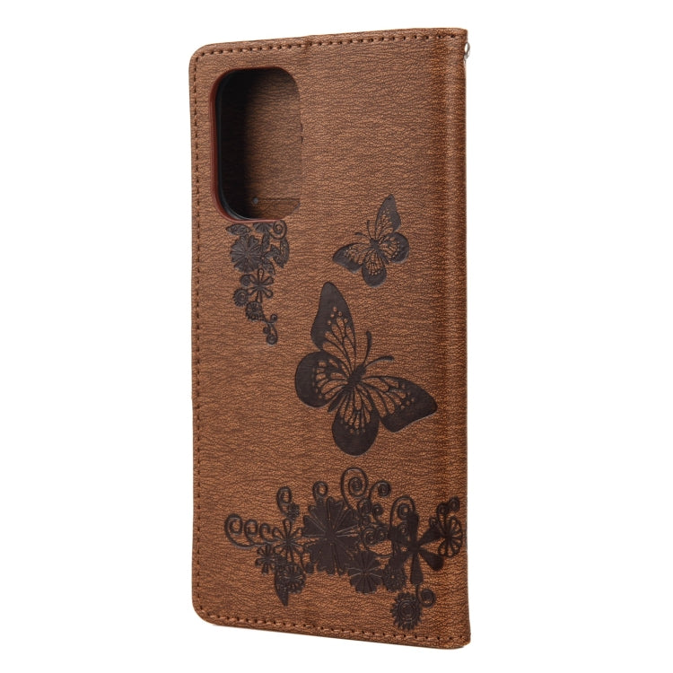 Butterflies Embossing Horizontal Flip Leather Case with Holder & Card Slots & Wallet, For Xiaomi Redmi Note 10, For Xiaomi Poco F3, For Xiaomi Redmi Note 10S