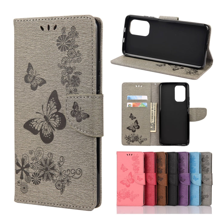 Butterflies Embossing Horizontal Flip Leather Case with Holder & Card Slots & Wallet, For Xiaomi Redmi Note 10, For Xiaomi Poco F3, For Xiaomi Redmi Note 10S