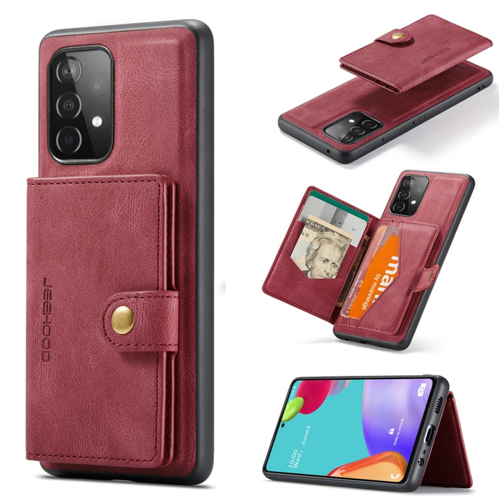 JEEHOOD Retro Magnetic Detachable Protective Case with Wallet & Card Slot & Holder, For Samsung Galaxy A32 5G, For Samsung Galaxy S20 FE, For Samsung Galaxy S20, For Samsung Galaxy S20+, For Samsung Galaxy S20 Ultra 5G, For Samsung Galaxy Note20 Ultra