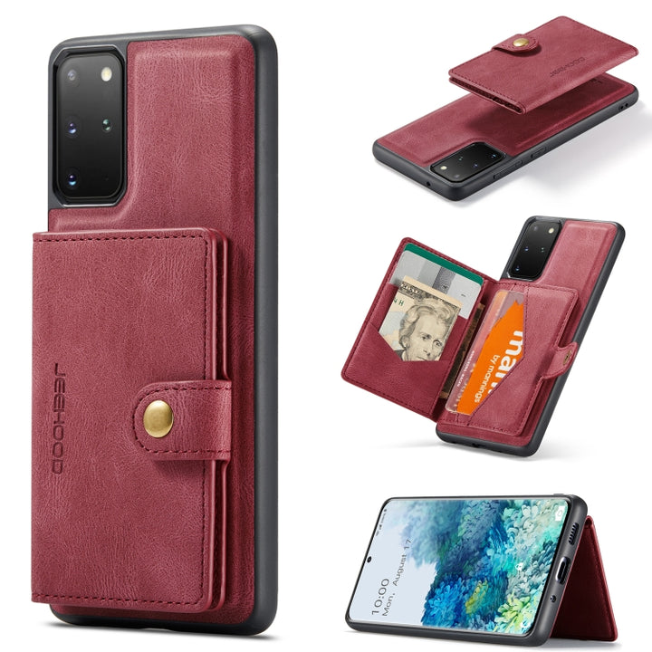 JEEHOOD Retro Magnetic Detachable Protective Case with Wallet & Card Slot & Holder, For Samsung Galaxy A32 5G, For Samsung Galaxy S20 FE, For Samsung Galaxy S20, For Samsung Galaxy S20+, For Samsung Galaxy S20 Ultra 5G, For Samsung Galaxy Note20 Ultra