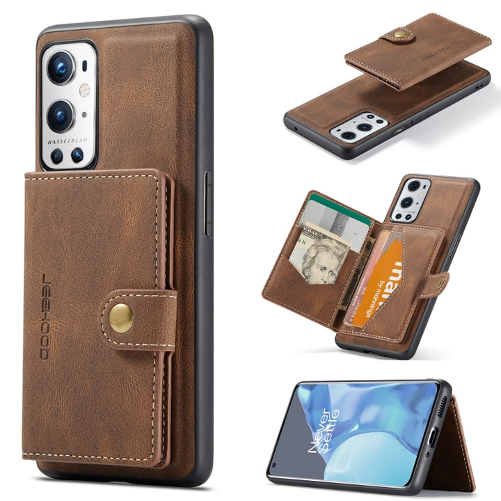 JEEHOOD Retro Magnetic Detachable Protective Case with Wallet & Card Slot & Holder, For Samsung Galaxy S21 FE, For OnePlus 9 Pro, For Google Pixel 5A 5G, For Sony Xperia 10 III, For Xiaomi Redmi K40