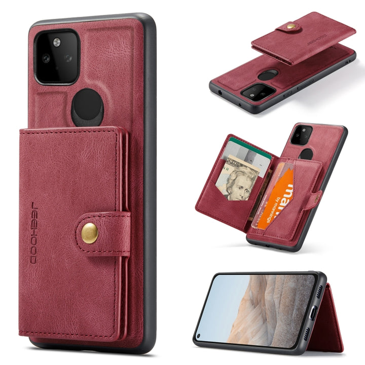 JEEHOOD Retro Magnetic Detachable Protective Case with Wallet & Card Slot & Holder, For Samsung Galaxy S21 FE, For OnePlus 9 Pro, For Google Pixel 5A 5G, For Sony Xperia 10 III, For Xiaomi Redmi K40