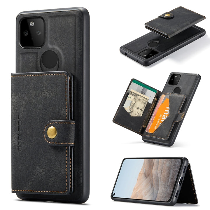 JEEHOOD Retro Magnetic Detachable Protective Case with Wallet & Card Slot & Holder, For Samsung Galaxy S21 FE, For OnePlus 9 Pro, For Google Pixel 5A 5G, For Sony Xperia 10 III, For Xiaomi Redmi K40