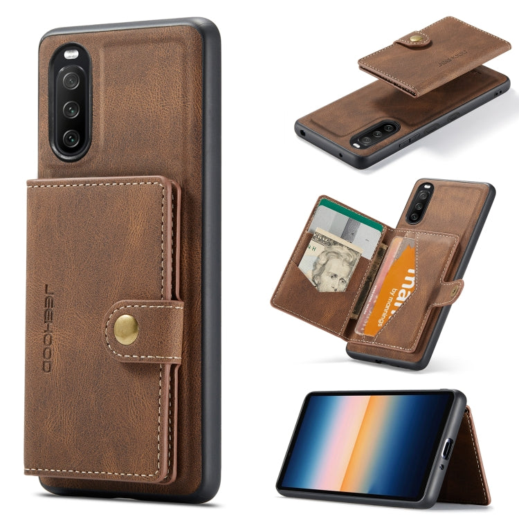 JEEHOOD Retro Magnetic Detachable Protective Case with Wallet & Card Slot & Holder, For Samsung Galaxy S21 FE, For OnePlus 9 Pro, For Google Pixel 5A 5G, For Sony Xperia 10 III, For Xiaomi Redmi K40