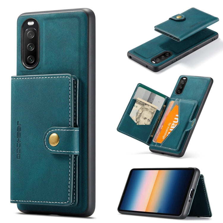 JEEHOOD Retro Magnetic Detachable Protective Case with Wallet & Card Slot & Holder, For Samsung Galaxy S21 FE, For OnePlus 9 Pro, For Google Pixel 5A 5G, For Sony Xperia 10 III, For Xiaomi Redmi K40