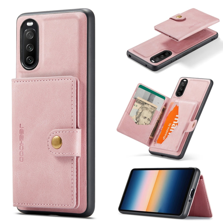 JEEHOOD Retro Magnetic Detachable Protective Case with Wallet & Card Slot & Holder, For Samsung Galaxy S21 FE, For OnePlus 9 Pro, For Google Pixel 5A 5G, For Sony Xperia 10 III, For Xiaomi Redmi K40