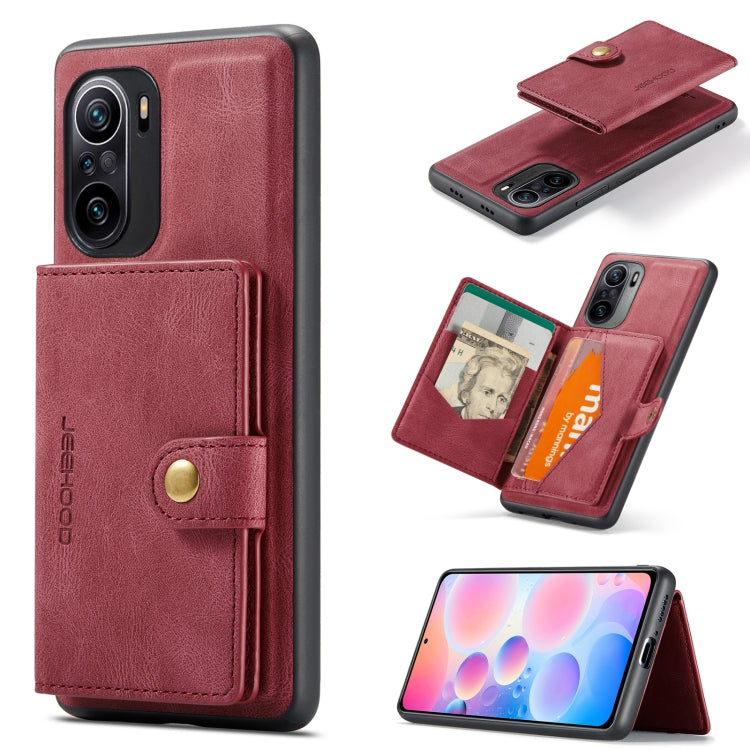 JEEHOOD Retro Magnetic Detachable Protective Case with Wallet & Card Slot & Holder, For Samsung Galaxy S21 FE, For OnePlus 9 Pro, For Google Pixel 5A 5G, For Sony Xperia 10 III, For Xiaomi Redmi K40