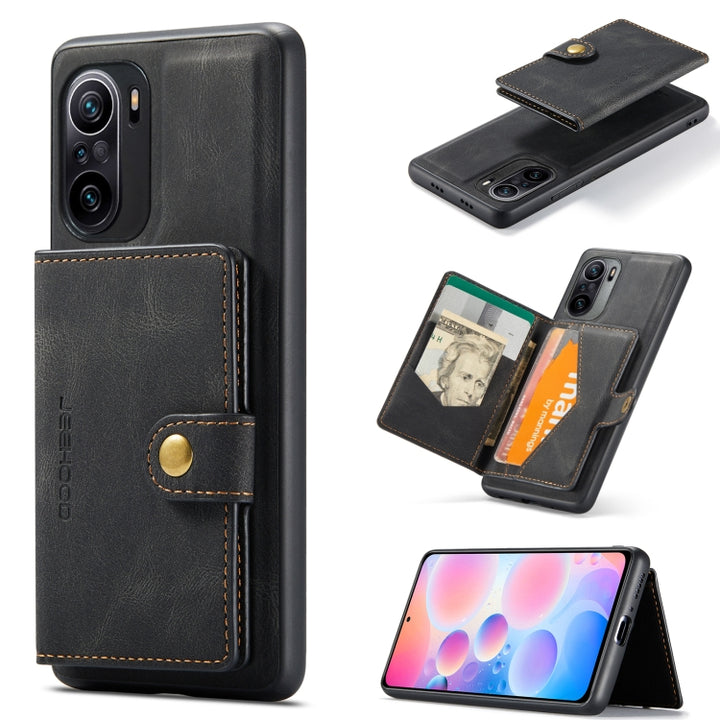 JEEHOOD Retro Magnetic Detachable Protective Case with Wallet & Card Slot & Holder, For Samsung Galaxy S21 FE, For OnePlus 9 Pro, For Google Pixel 5A 5G, For Sony Xperia 10 III, For Xiaomi Redmi K40