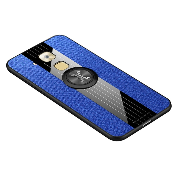 XINLI Stitching Cloth Textue Shockproof TPU Protective Case with Ring Holder, For Huawei Enjoy 8 Plus, For Huawei Enjoy 9, For Huawei Enjoy 9e, For Huawei Enjoy 9 Plus, For Huawei Enjoy 9s, For Huawei Maimang 5