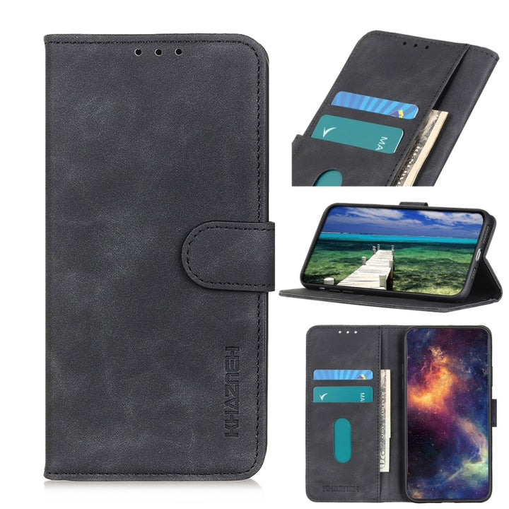 KHAZNEH Retro Texture Horizontal Flip Leather Case with Holder & Card Slots & Wallet, For Sony Xperia 5 III, For Motorola Moto G60 / G40 Fusion