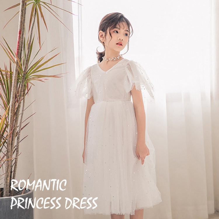 A22101 Girls Summer Star Mesh Princess Dress, 110cm, 120cm, 130cm, 140cm, 150cm, 160cm