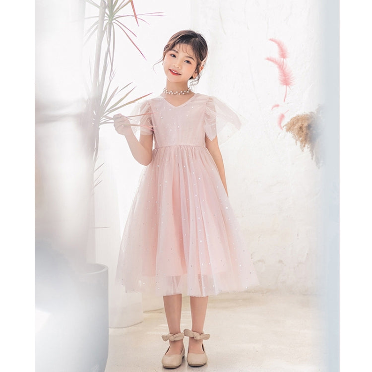 A22101 Girls Summer Star Mesh Princess Dress, 110cm, 120cm, 130cm, 140cm, 150cm, 160cm