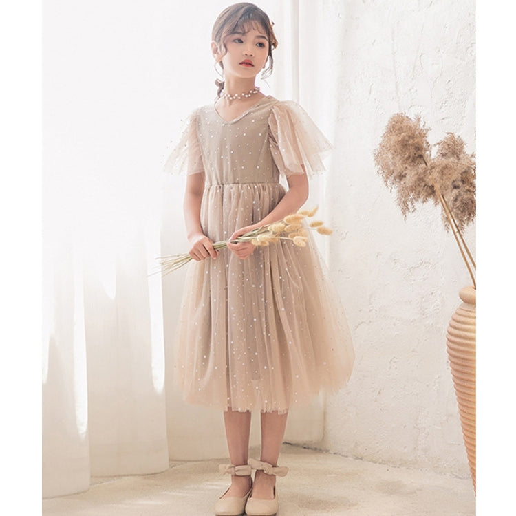 A22101 Girls Summer Star Mesh Princess Dress, 110cm, 120cm, 130cm, 140cm, 150cm, 160cm