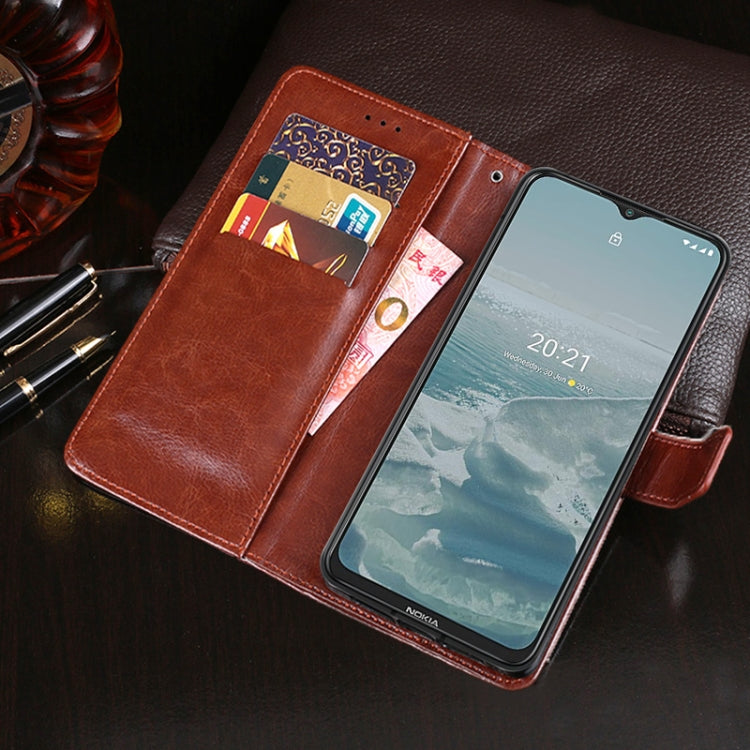 idewei Crazy Horse Texture Horizontal Flip Leather Case with Holder & Card Slots & Wallet, For Nokia G20, For Nokia X10 / X20, For Oukitel C23 Pro, For Xiaomi Redmi K40 Gaming Edition