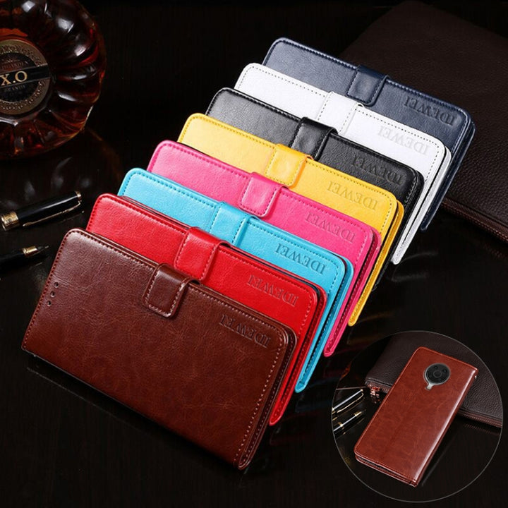 idewei Crazy Horse Texture Horizontal Flip Leather Case with Holder & Card Slots & Wallet, For Nokia G20, For Nokia X10 / X20, For Oukitel C23 Pro, For Xiaomi Redmi K40 Gaming Edition