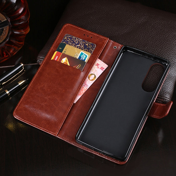 idewei Crazy Horse Texture Horizontal Flip Leather Case with Holder & Card Slots & Wallet, For Honor X20 SE