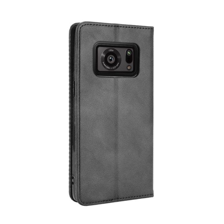 Magnetic Buckle Retro Crazy Horse Texture Horizontal Flip Leather Case with Holder & Card Slots & Photo Frame, For Sharp Aquos R6, For Xiaomi Mi Mix Fold, For ZTE Libero 5G