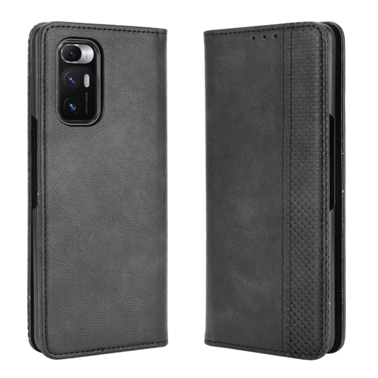 Magnetic Buckle Retro Crazy Horse Texture Horizontal Flip Leather Case with Holder & Card Slots & Photo Frame, For Sharp Aquos R6, For Xiaomi Mi Mix Fold, For ZTE Libero 5G