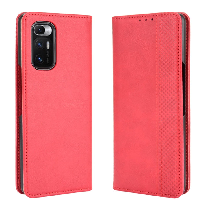 Magnetic Buckle Retro Crazy Horse Texture Horizontal Flip Leather Case with Holder & Card Slots & Photo Frame, For Sharp Aquos R6, For Xiaomi Mi Mix Fold, For ZTE Libero 5G