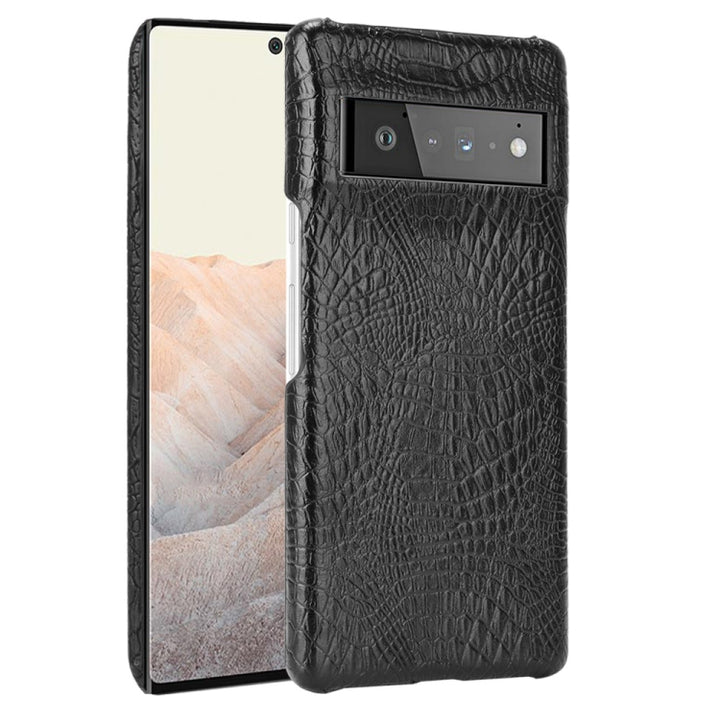 Shockproof Crocodile Texture PC + PU Case, For Google Pixel 6 Pro