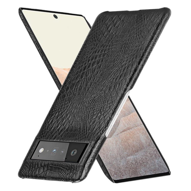 Shockproof Crocodile Texture PC + PU Case, For Google Pixel 6 Pro