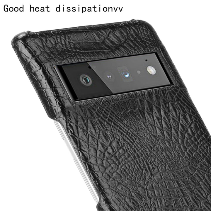 Shockproof Crocodile Texture PC + PU Case, For Google Pixel 6 Pro