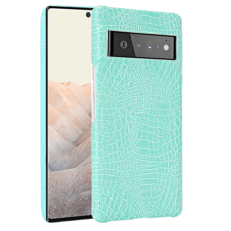 Shockproof Crocodile Texture PC + PU Case, For Google Pixel 6 Pro