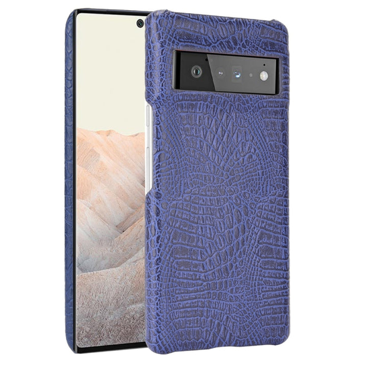 Shockproof Crocodile Texture PC + PU Case, For Google Pixel 6 Pro