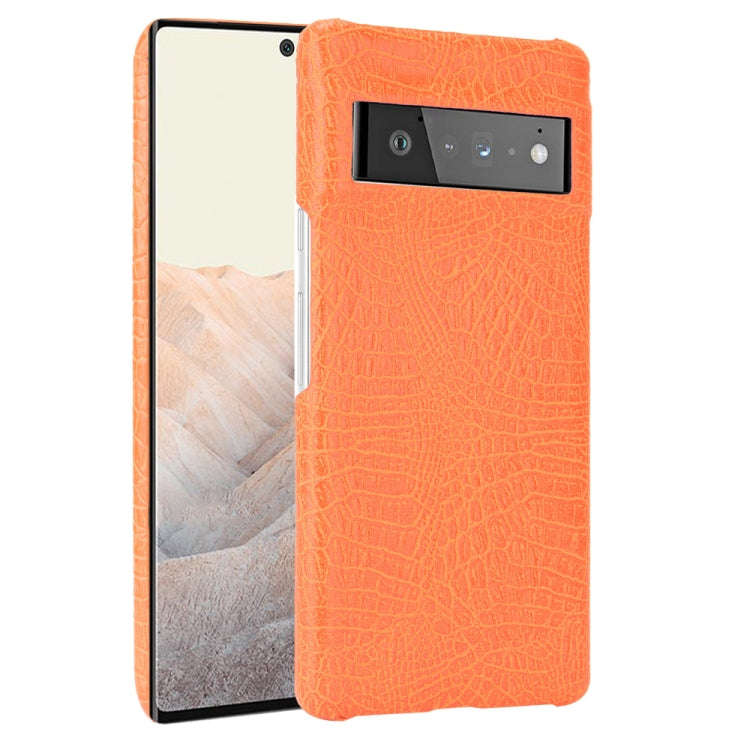 Shockproof Crocodile Texture PC + PU Case, For Google Pixel 6 Pro