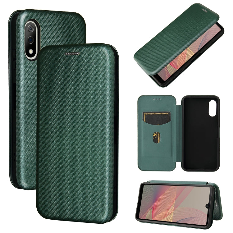 Carbon Fiber Texture Magnetic Horizontal Flip TPU + PC + PU Leather Case with Card Slot, For Sony Xperia Ace II, For Xiaomi Redmi Note 10 5G, For Xiaomi Poco M3 Pro 5G/4G