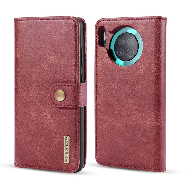 DG.MING Crazy Horse Texture Flip Detachable Magnetic Leather Case with Holder & Card Slots & Wallet, For Huawei Mate 30