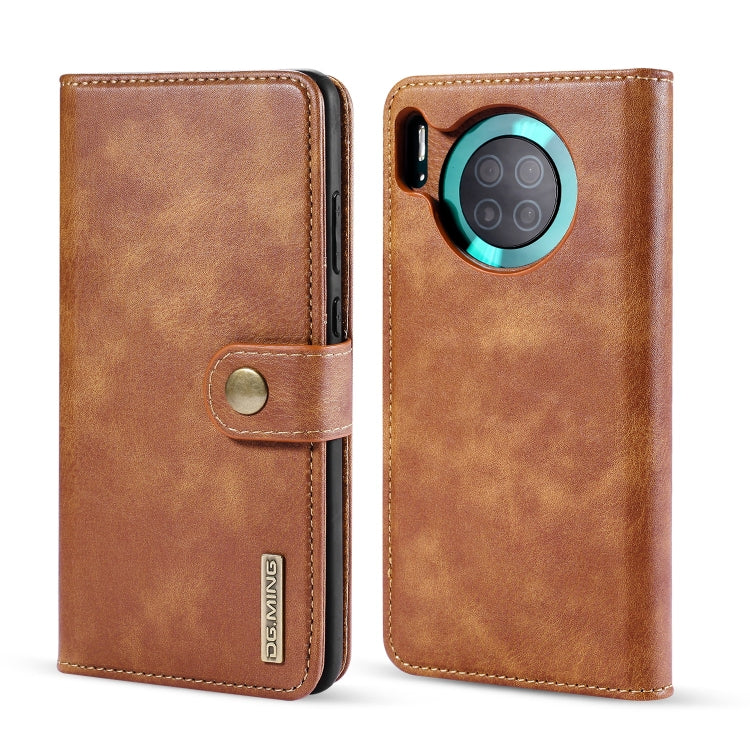 DG.MING Crazy Horse Texture Flip Detachable Magnetic Leather Case with Holder & Card Slots & Wallet, For Huawei Mate 30