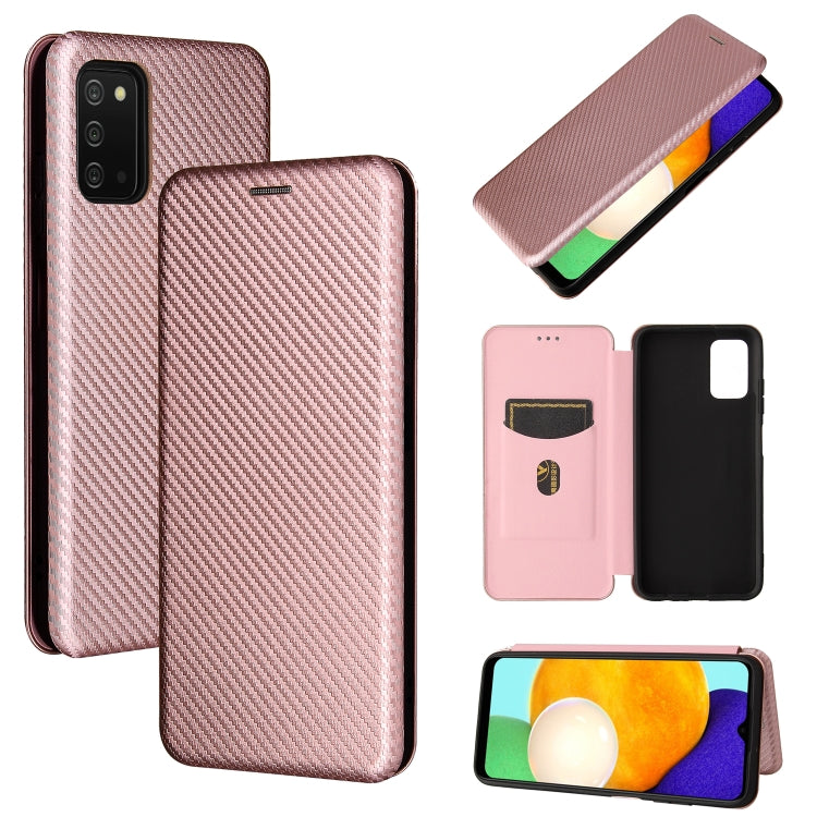 Carbon Fiber Texture Magnetic Horizontal Flip TPU + PC + PU Leather Case with Card Slot, For Nokia C1 Plus, For Samsung Galaxy A03s, For UMIDIGI A11