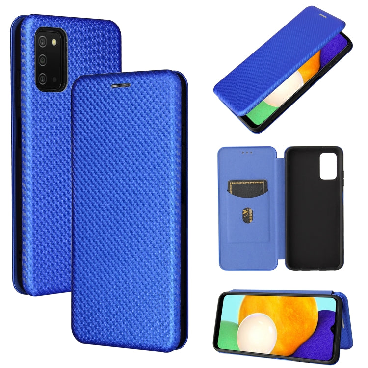 Carbon Fiber Texture Magnetic Horizontal Flip TPU + PC + PU Leather Case with Card Slot, For Nokia C1 Plus, For Samsung Galaxy A03s, For UMIDIGI A11