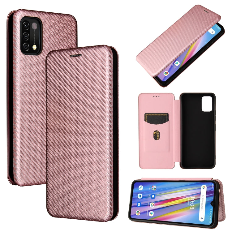 Carbon Fiber Texture Magnetic Horizontal Flip TPU + PC + PU Leather Case with Card Slot, For Nokia C1 Plus, For Samsung Galaxy A03s, For UMIDIGI A11