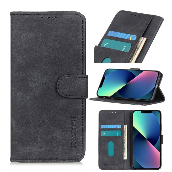 KHAZNEH Retro Texture PU + TPU Horizontal Flip Leather Case with Holder & Card Slots & Wallet, For iPhone 13 mini, For iPhone 13, For iPhone 13 Pro, For iPhone 13 Pro Max, For Nokia C10 / C20