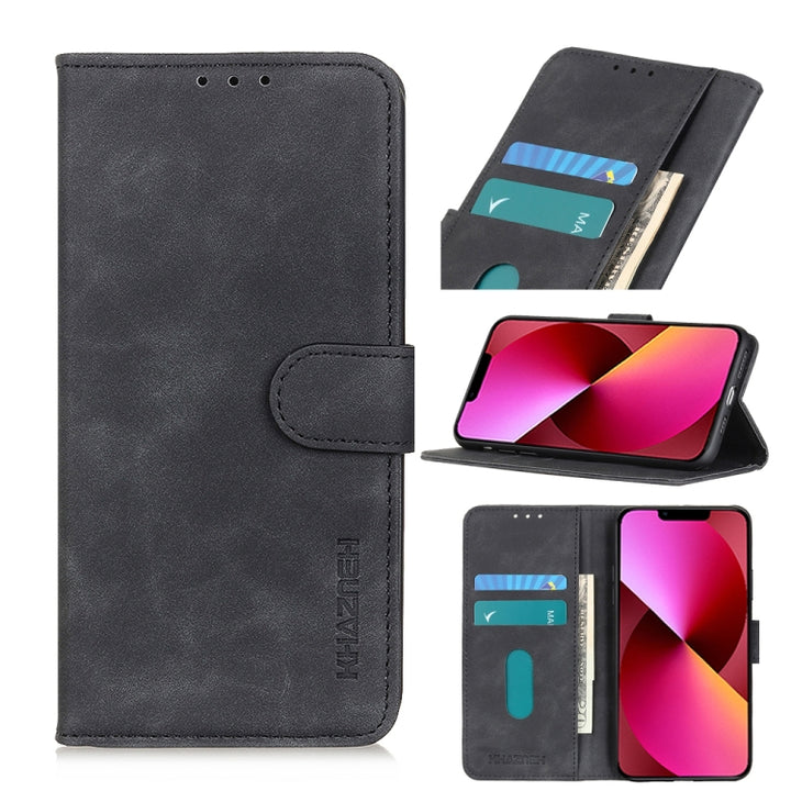 KHAZNEH Retro Texture PU + TPU Horizontal Flip Leather Case with Holder & Card Slots & Wallet, For iPhone 13 mini, For iPhone 13, For iPhone 13 Pro, For iPhone 13 Pro Max, For Nokia C10 / C20