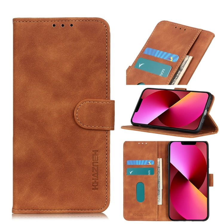 KHAZNEH Retro Texture PU + TPU Horizontal Flip Leather Case with Holder & Card Slots & Wallet, For iPhone 13 mini, For iPhone 13, For iPhone 13 Pro, For iPhone 13 Pro Max, For Nokia C10 / C20