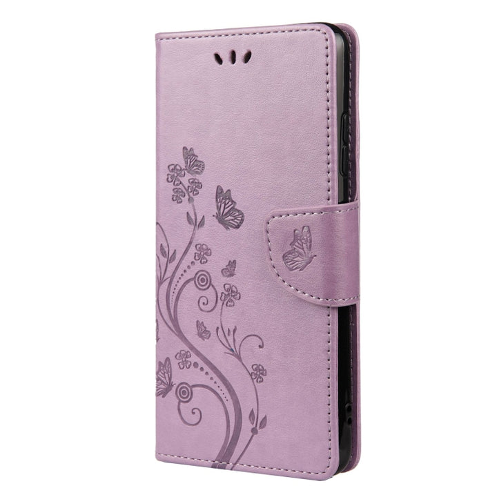 Butterfly Flower Pattern Horizontal Flip Leather Case with Holder & Card Slots & Wallet, For Samsung Galaxy A22 5G, For Sony Xperia 10 III, For Xiaomi Mi 11