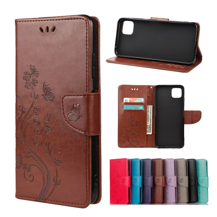 Butterfly Flower Pattern Horizontal Flip Leather Case with Holder & Card Slots & Wallet, For Samsung Galaxy A22 5G, For Sony Xperia 10 III, For Xiaomi Mi 11