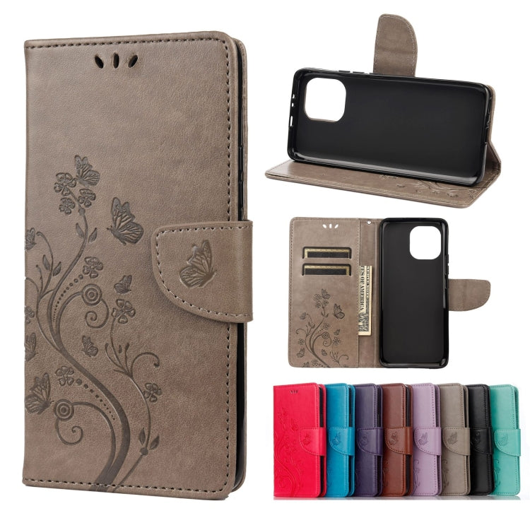 Butterfly Flower Pattern Horizontal Flip Leather Case with Holder & Card Slots & Wallet, For Samsung Galaxy A22 5G, For Sony Xperia 10 III, For Xiaomi Mi 11