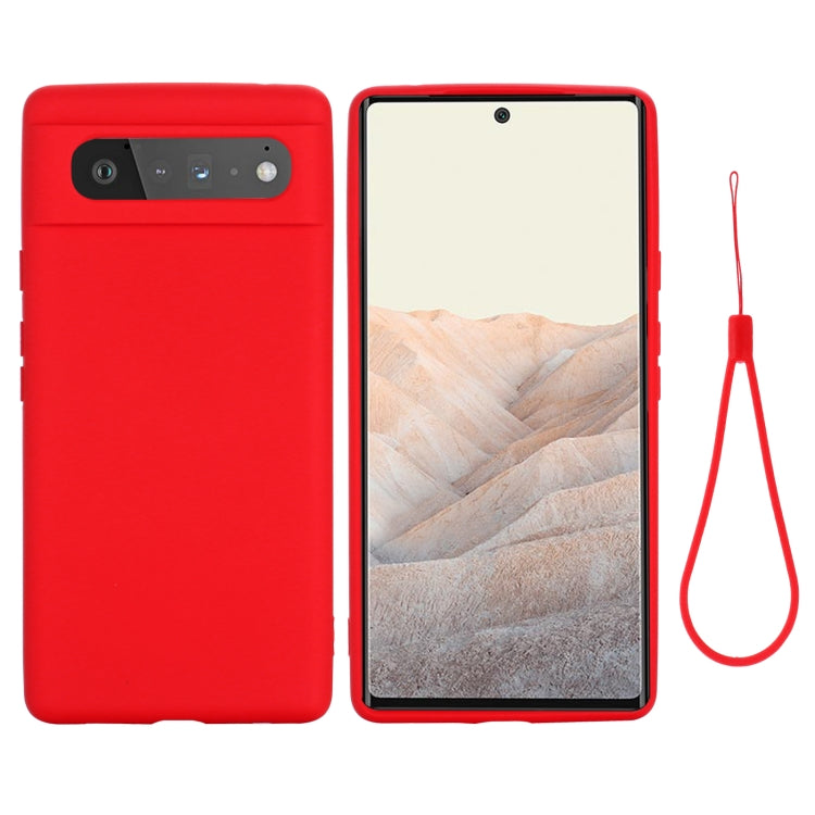 Pure Color Liquid Silicone Shockproof Full Coverage Case, For Google Pixel 6