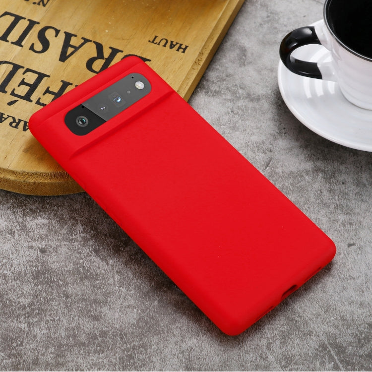 Pure Color Liquid Silicone Shockproof Full Coverage Case, For Google Pixel 6